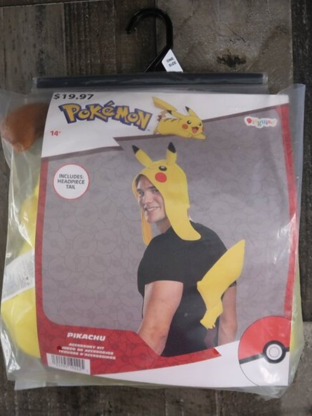 New Pokemon Pikachu Costume HEADPIECE & TAIL Accessory Kit Halloween Cosplay